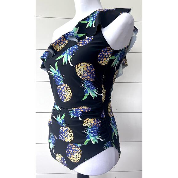 Hilor Womens One Piece Swimsuits with Pineapples - Size 10 - Picture 4 of 14